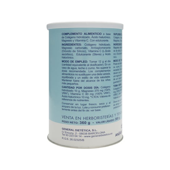Integralia Collagen Soluble Plus sabor neutro de magnésio hialurônico 360g