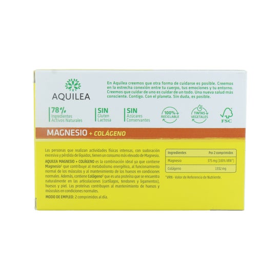 Aquilea Magnésio + Colágeno 30comp