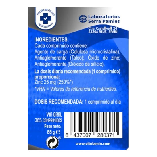 Vitolamin Zinc 365comp Vitolamin Zinc 365comp
