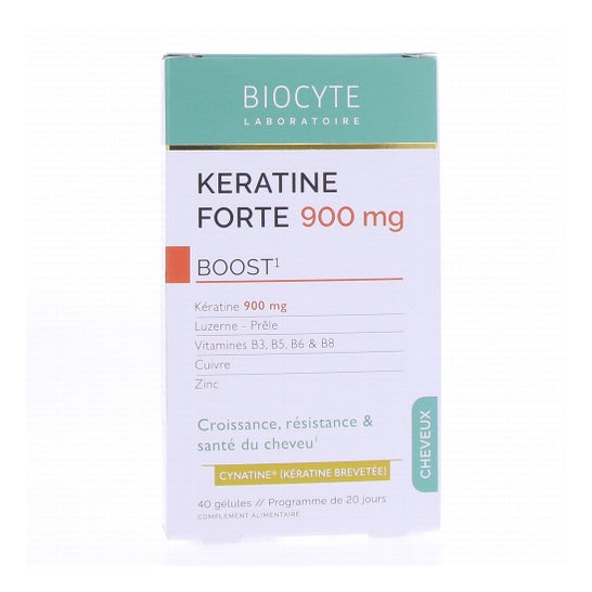 Biocyte Cheveux Keratine Forte Boost 40 Pérolas