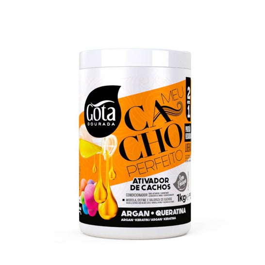 Gota Dourada Meu Cacho Perfeito Ativador de Cachos 2 em 1 1000g