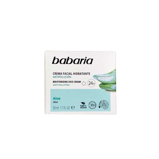 Babaria Creme Facial Hidratante 24h Aloe Vera 50ml