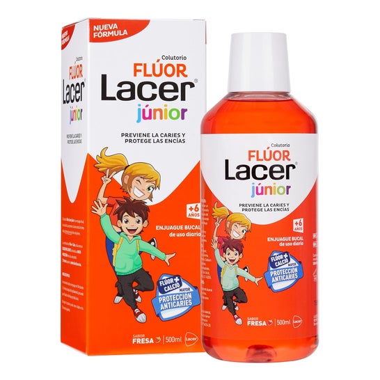 Lacer® Flúor Colutório 0,05% Sabor Morango 500ml