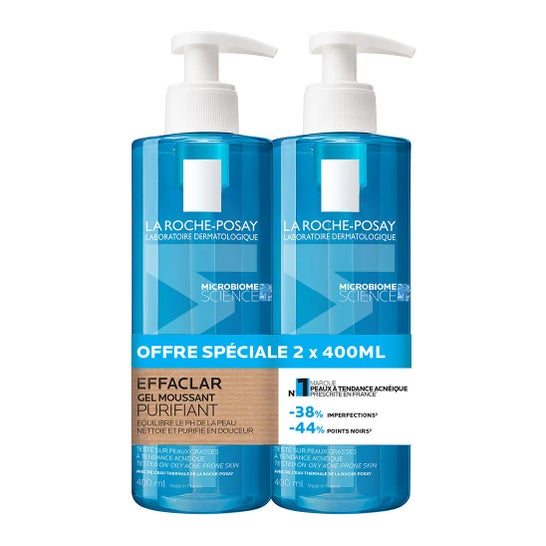 La Roche-Posay Gel Espumante Purificante Eficaz La Roche-Posay 2x400ml