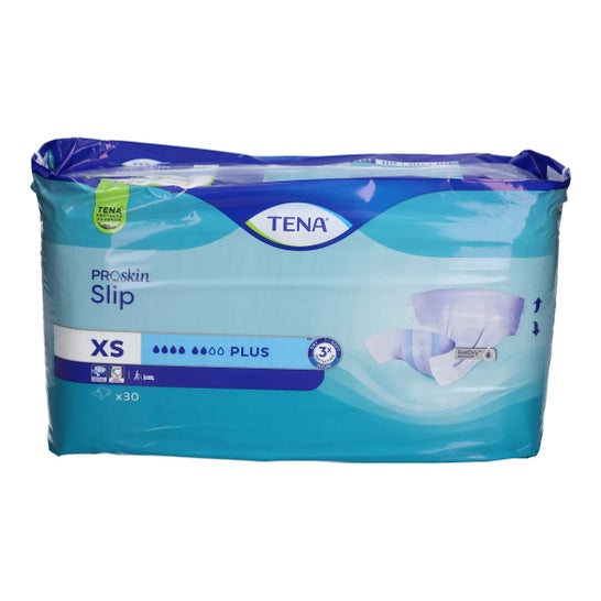 Tena Proskin Fraldas Slip Plus Tamanho XS 30 unid.