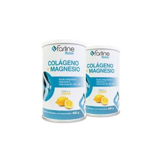 Farline Colágeno + Magnésio + Ácido Hialurónico Sabor Limão 2 unidades