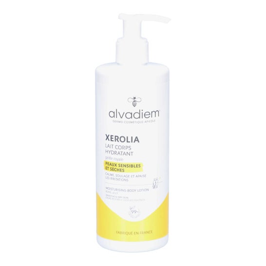 Alvadiem Xerolia Leite Corporal Hidratante Geleia Real Bio 400 ml