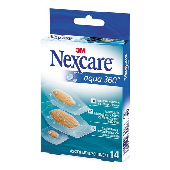 3M Nexcare Aqua, 360ø 14 curativos de proteção com atadura