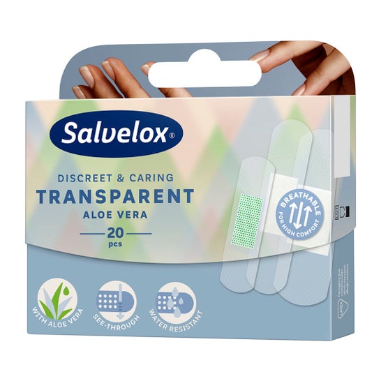Salvelox transparente adesivo aloe vera vestir 20uds