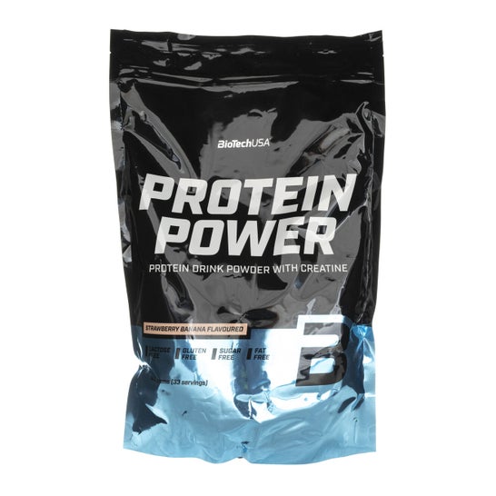 BioTech USA Protein Power Banana Morango 1000g