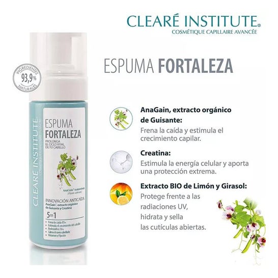 Instituto Clearé espuma anti-queda fortaleza 150ml Instituto Clearé espuma anti-queda fortaleza 150ml