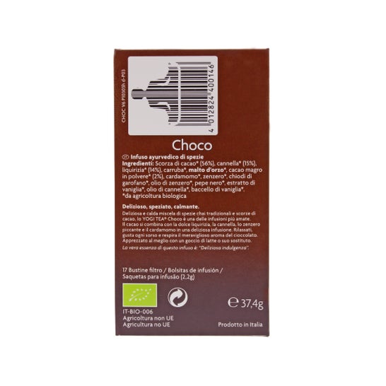Chá de Yogi chocolate 17 sacos