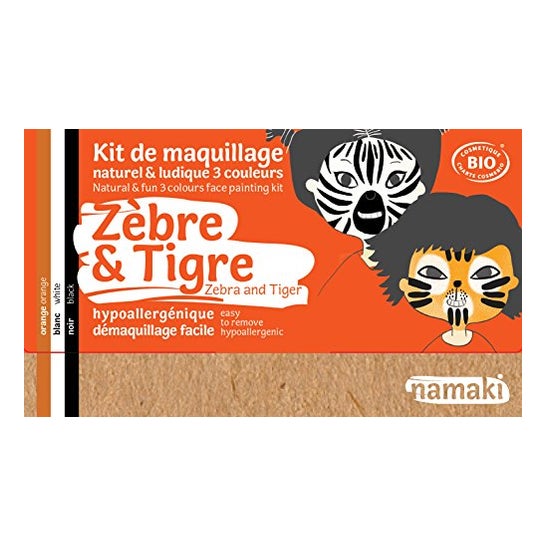Namaki Zebra e Tigre Kit de Maquiagem para Crianças