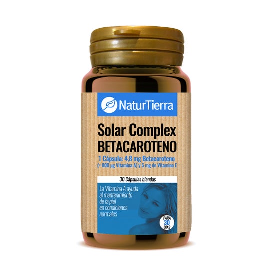 Complexo Solar Naturtierra Beta-caroteno 30 Softgels