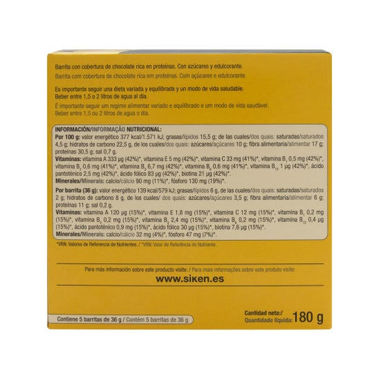 Siken Diet barrita sabor coco banana 5uds