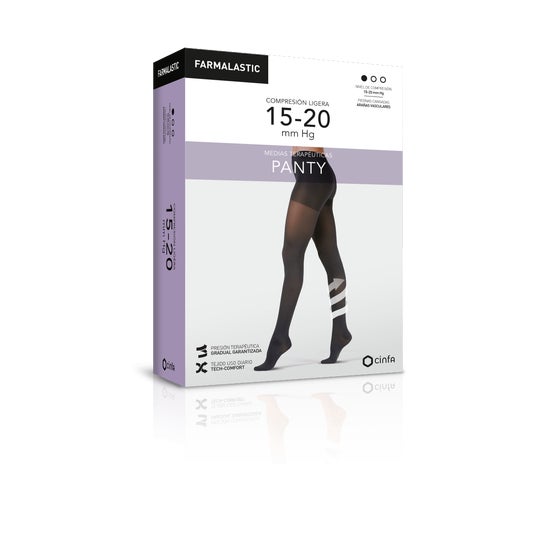 Farmalastic Meia-Calça de Compressão Ligeira Preta XL 1 unid.