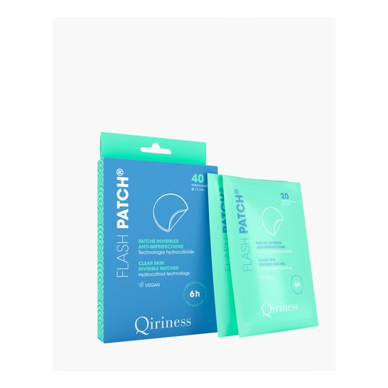 Qiriness Flash Patch Clear Skin Invisible Patches 2x20 Unidades