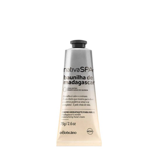 O Boticário Nativa SPA Baunilha de Madagáscar Creme de Mãos 75g