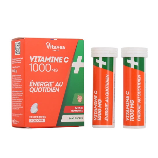 Vitavea itamina C 1000mg Framboesa 24comp