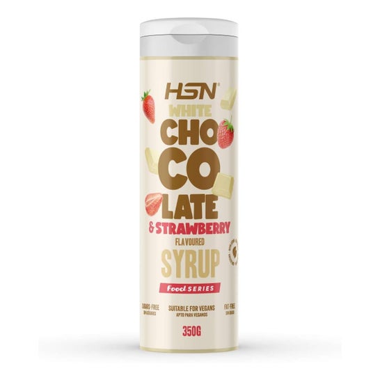 HSN Xarope de Chocolate Branco e Morango Sem Açúcar 350 g
