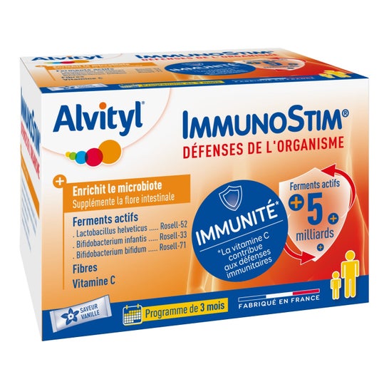Imunostim Probiótico Prbiótico Vitamina C Drinkable Powder 30 Sachês