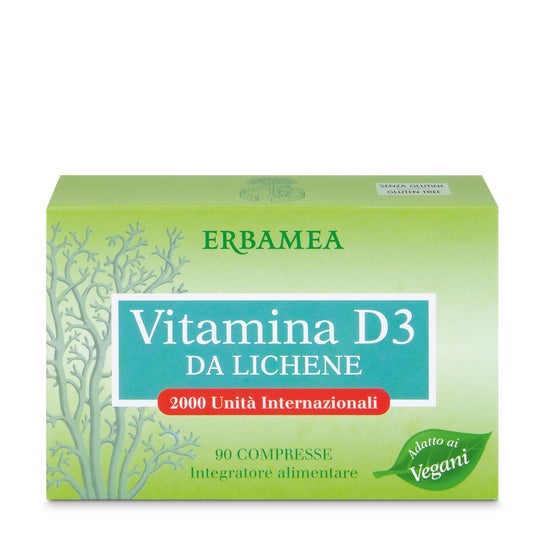 Erbamea Vitamina D3 Liquen 90comp