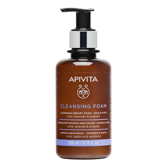 Apivita Espuma de Limpeza Cremosa Rosto e Olhos 200 ml