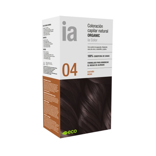 Interapothek Kit Coloração Natural Organic 04 Castanho Médio