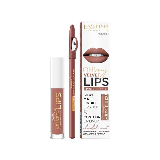 Eveline Cosmetics Oh My Lips Matt Lip Kit 012 Praline Eclair