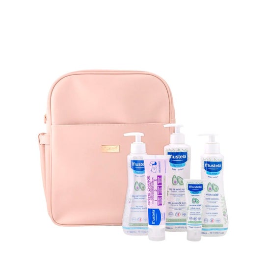 Mustela Pack Bebê Mochila Maternidade Rosa