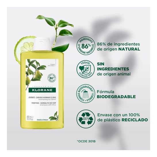 Klorane Champô com Polpa de Cidra 400ml