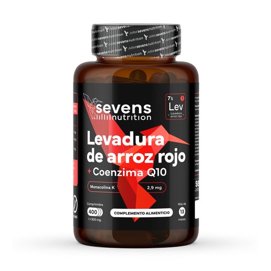 Sevens Nutrition Levedura Arroz Vermelho 2,9mg Coencima Q10 400comp
