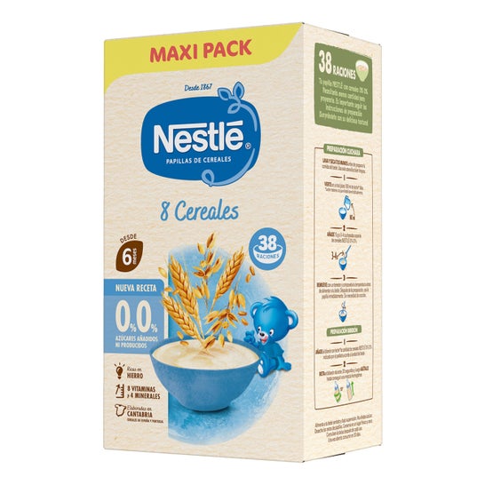 Nestlé Pack Papa 8 Cereais 0% Açúcares Adicionados 570 g