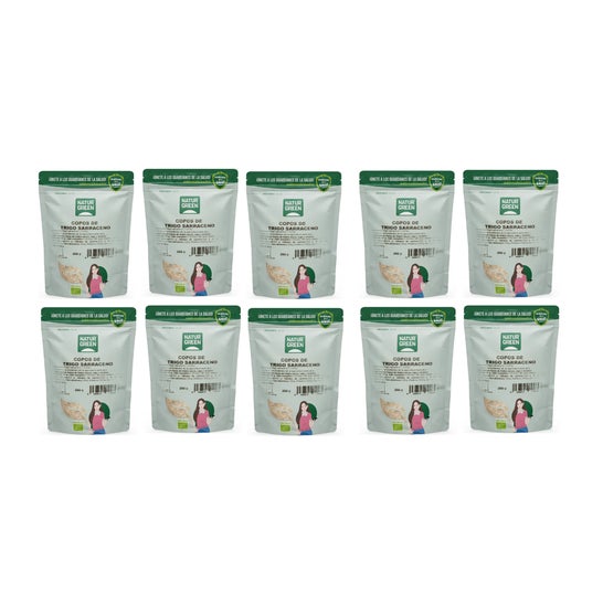 NaturGreen Pack Flocos de Trigo Sarraceno Eco 10x250g