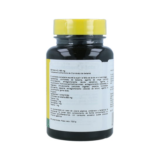 Nature's Plus Betaine HCL 600mcg 90cg 90comp