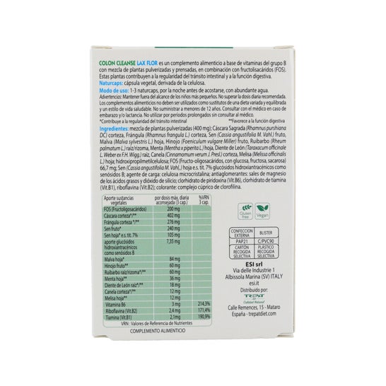 ESI Colon Cleanse Lax Flower 30caps