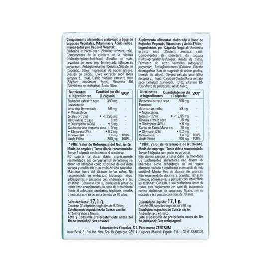 Ynsadiet Colesterol Forte 30caps