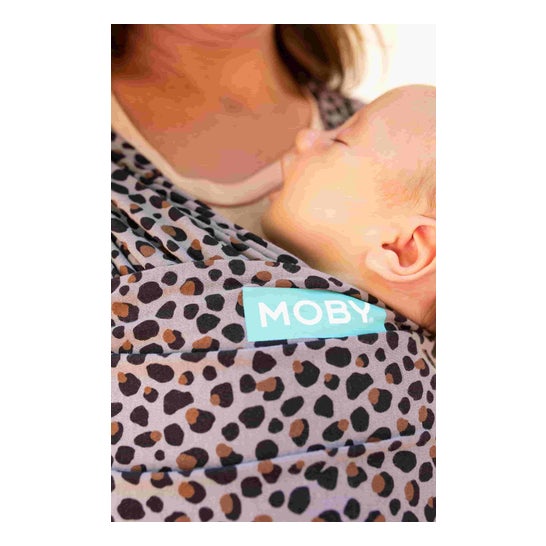 Moby Wrap Classic Leopard Elastic Baby Carrier Sling 1pc