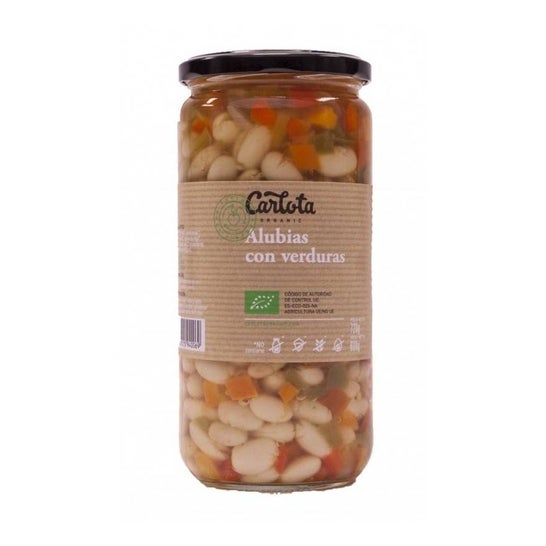 Feijão Biológico Carlota Vegetal Bio Conservado 720g