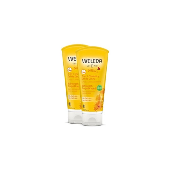 Weleda Duplo 2 em 1 Champô Gel Banho 2x200ml