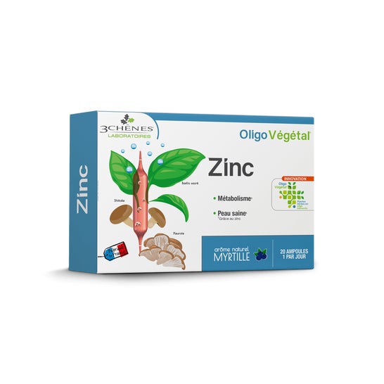 Les 3 Chenes Oligovegetal Zinc 20 Ampollas