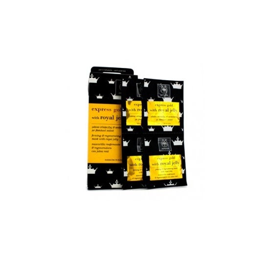 Apivita Express Gold endurecimento máscara geléia real 2udsX8ml