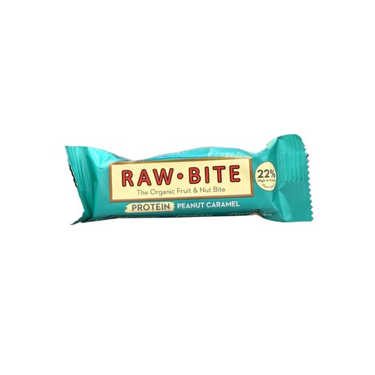 Rawbite Barrinha Ecológica Proteína Amendoim e Caramelo Salgado 45 g
