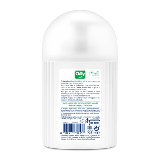 Chilly® Gel refrescante de higiene íntima 250ml