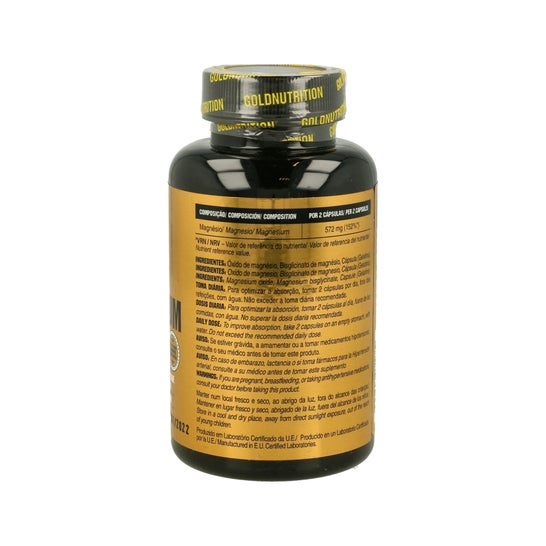 Gold Nutrition Magnésio 600mg 60caps