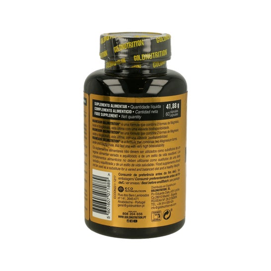 Gold Nutrition Magnésio 600mg 60caps