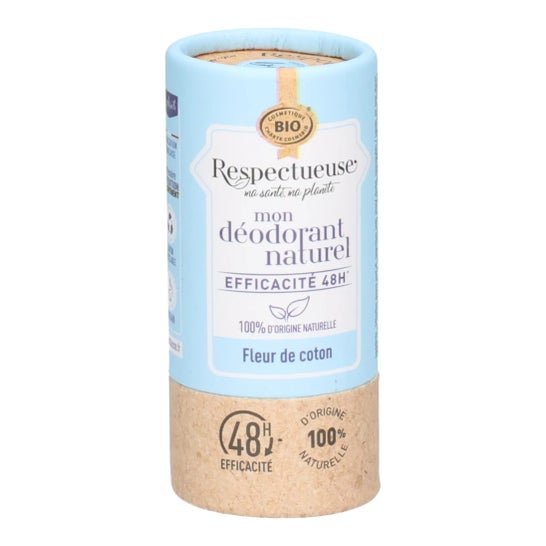Respectueuse Desodorizante Natural Sólido Flor de Algodão 50 g