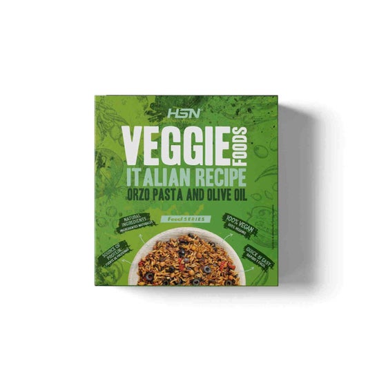 HSN Plato Preparado Estilo Veggie Pasta Orzo con Aceite de Oliva Estilo Italiano 280g