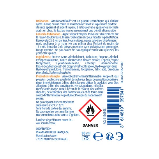 Cooper Arnican Actifroid Spray 50ml