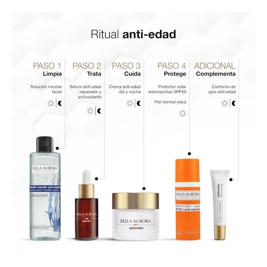 Bella Aurora Splendor10 tratamento anti-envelhecimento noturno 50ml Bella Aurora Splendor10 tratamento anti-envelhecimento noturno 50ml